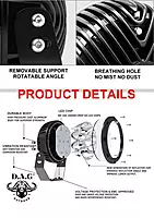 D.A.G 7" 90W LED SPOTLIGHT SET